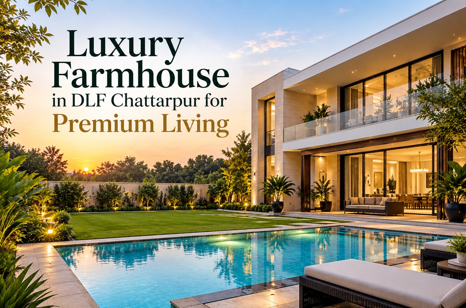 luxury farmhouse in DLF Chattarpur